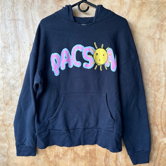 Pacsun Fun Black Sunscreen Hooded Sweatshirt - Picture 1 of 10